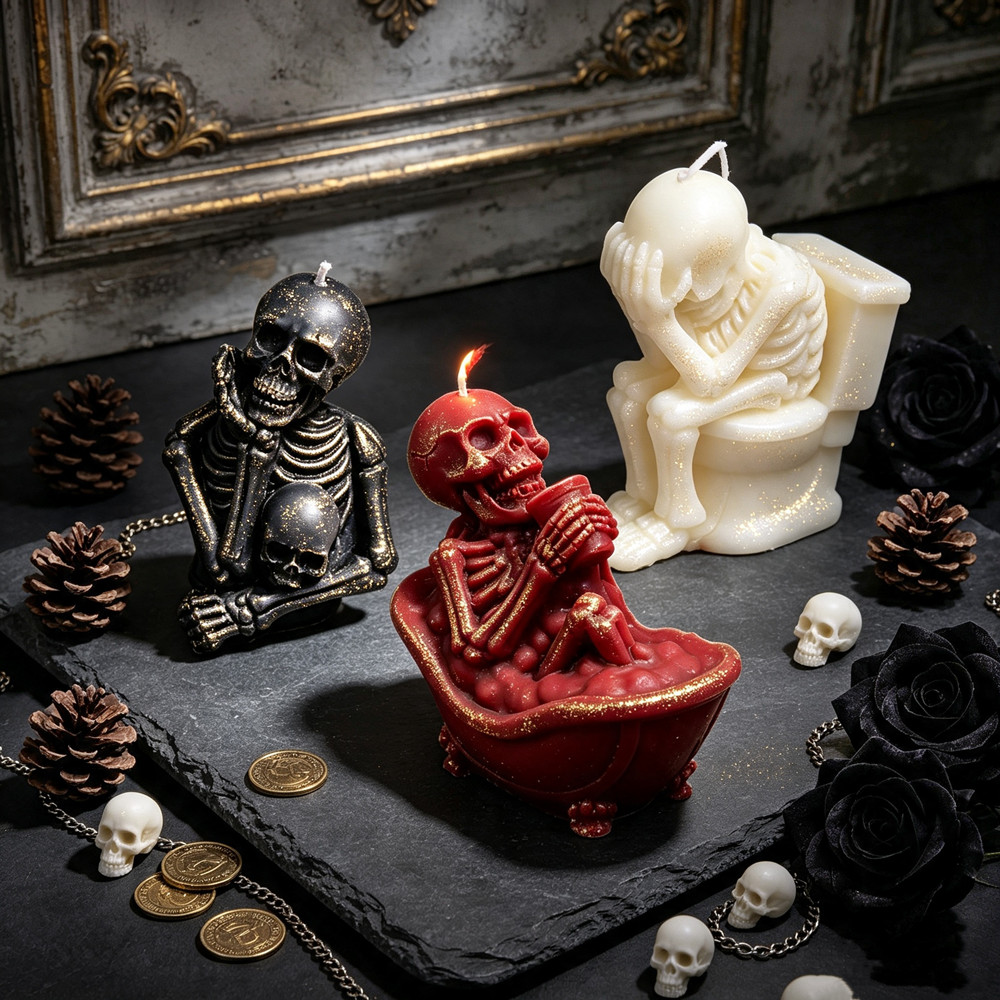 Soap Making Additives - Molde 3D Realista de Cráneo con