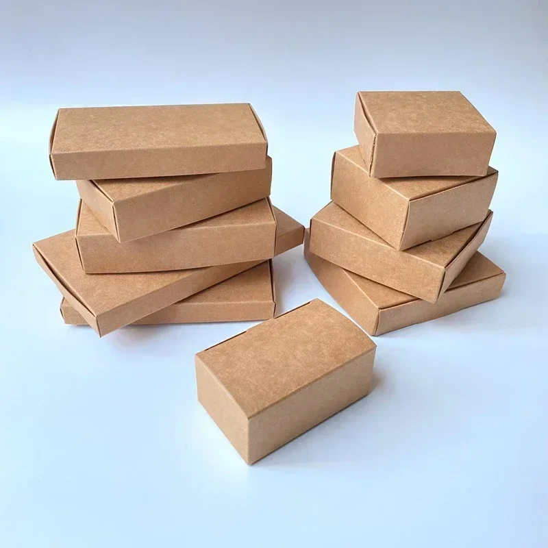 Kraft Soap Label - Caja de papel Kraft marrón Natural,