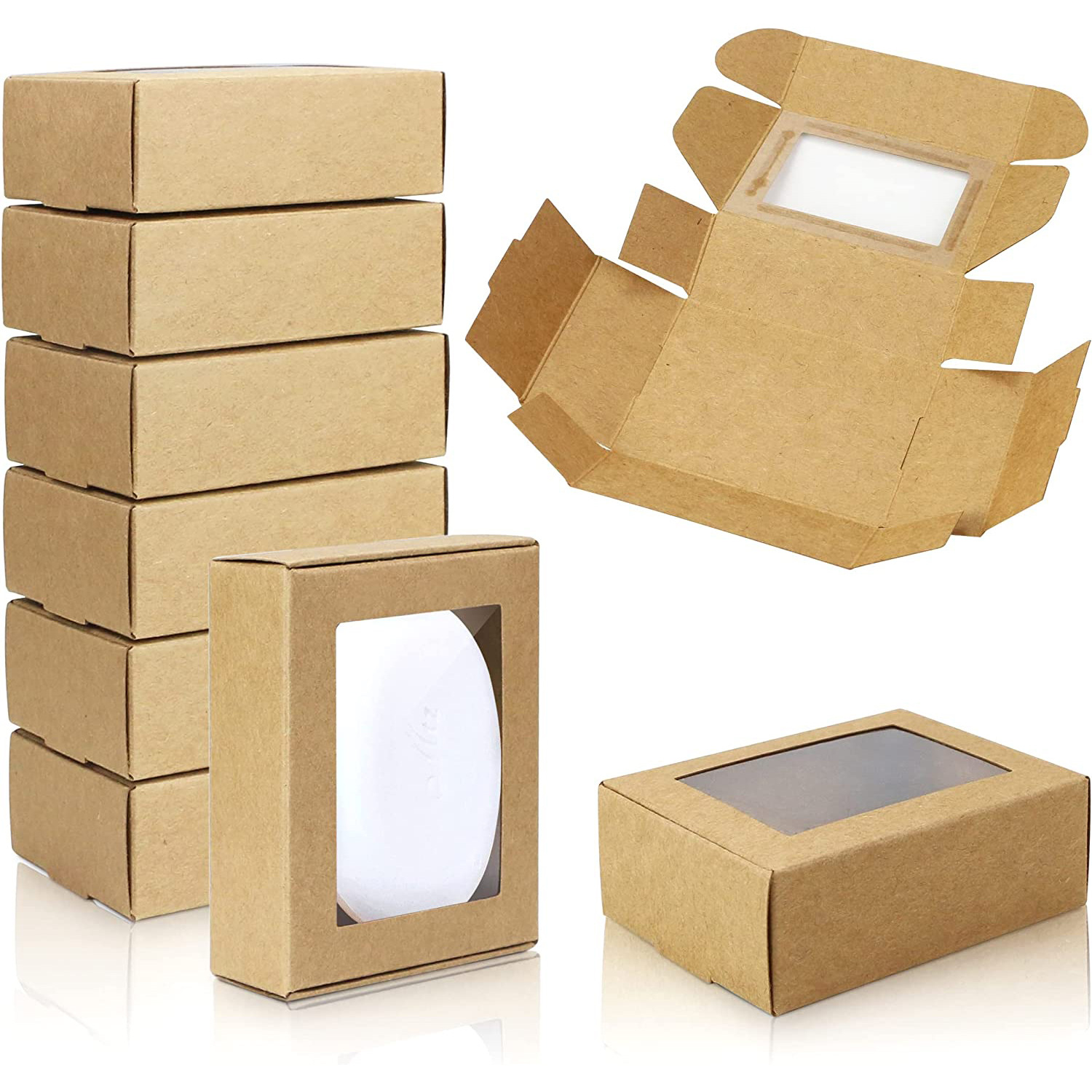 Kraft Soap Label - Paquete de 50 Cajas de Papel