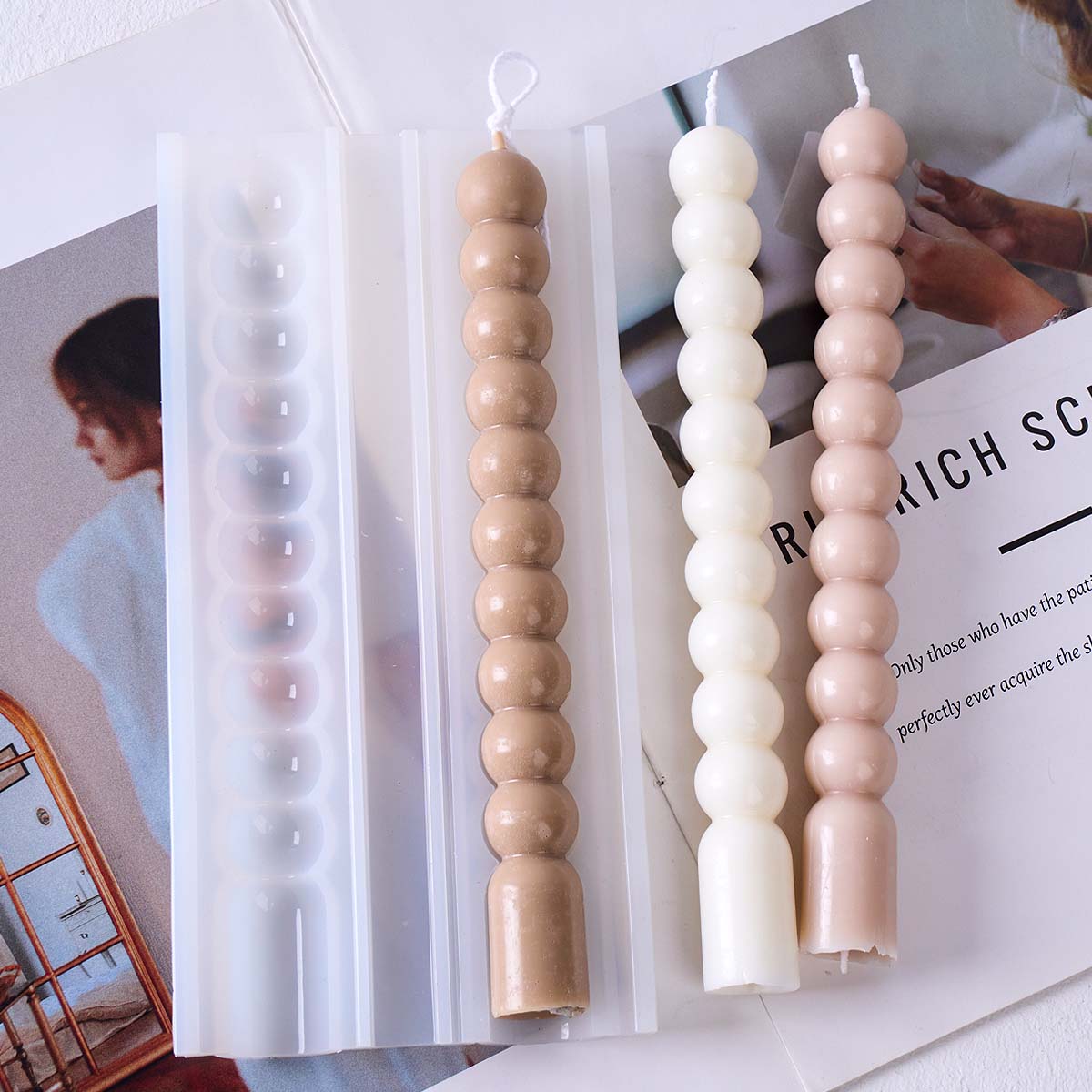 Molde de silicona 3D para vela - Soap Making Home reseña y precio