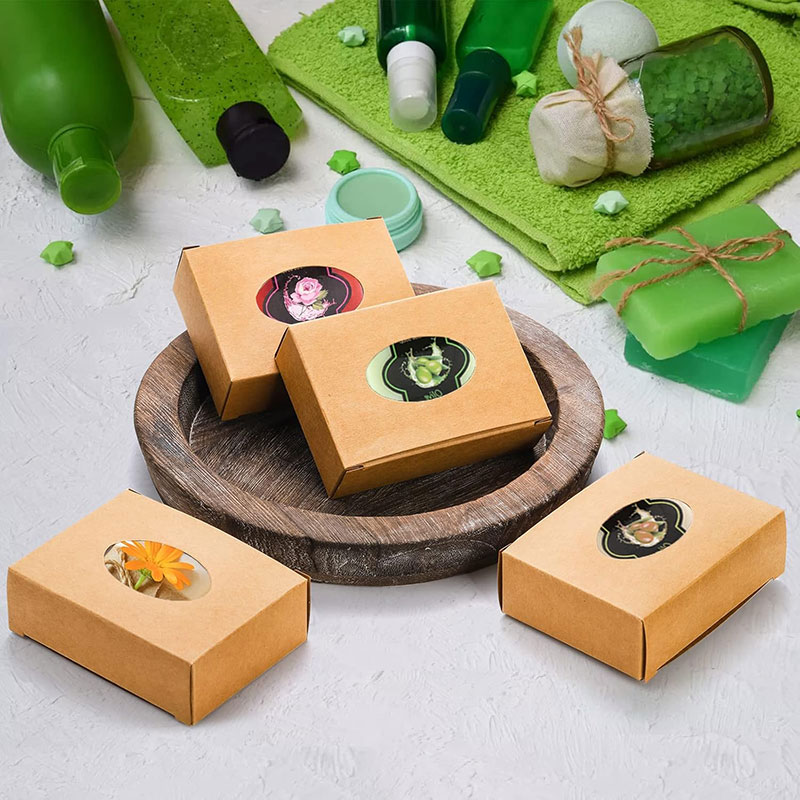 Mini caja de papel Kraft con v - Kraft Soap Label reseña y precio