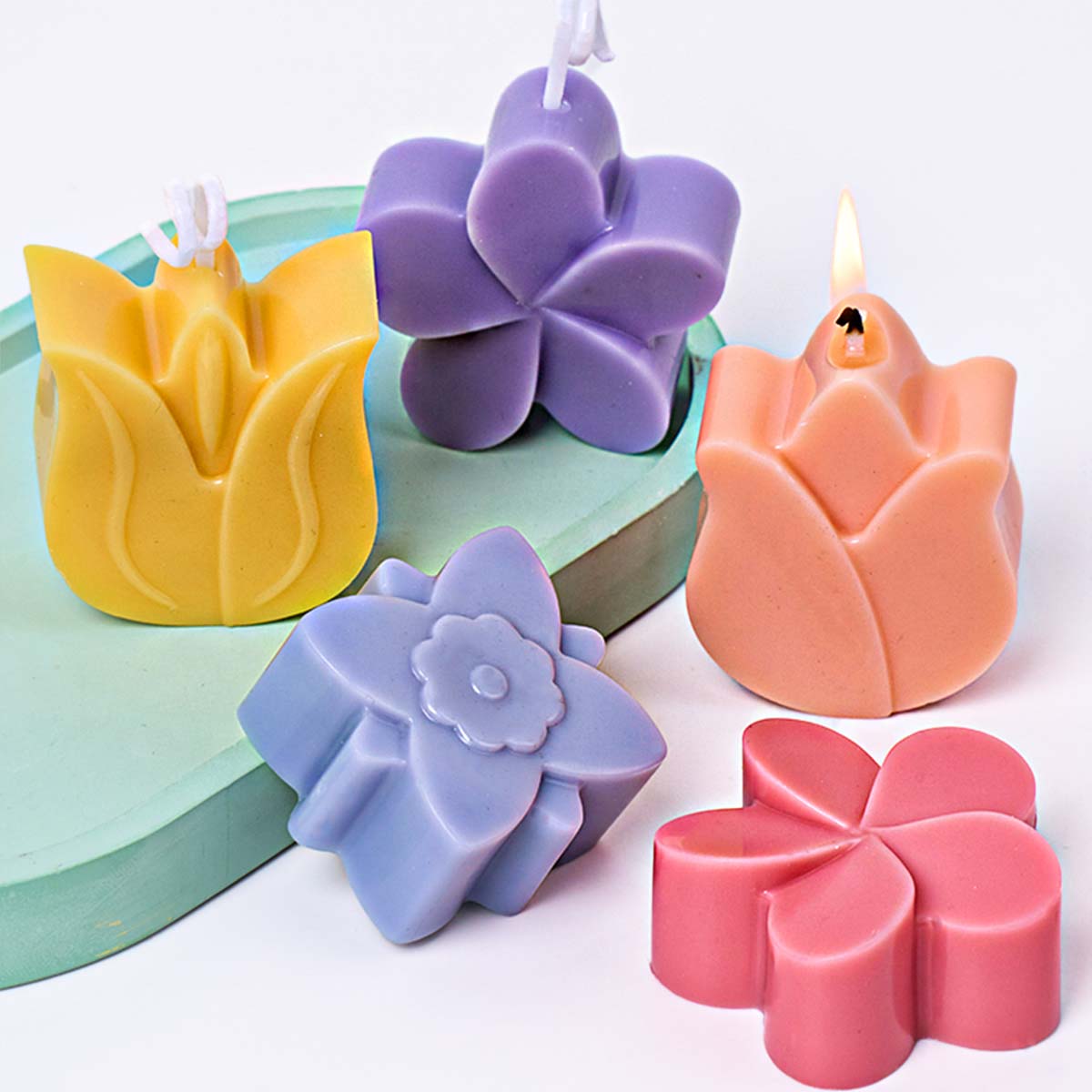 Molde de vela de silicona con  - Soap Making Home reseña y precio