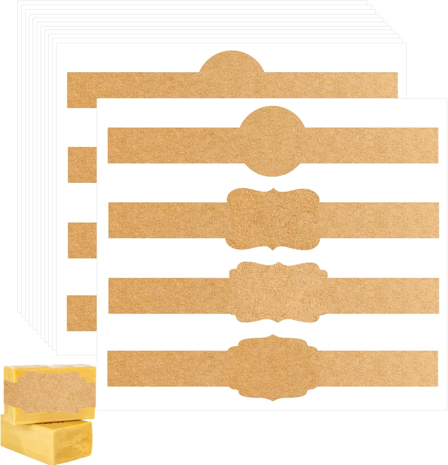 Etiquetas adhesivas de jabón K - Kraft Soap Label reseña y precio
