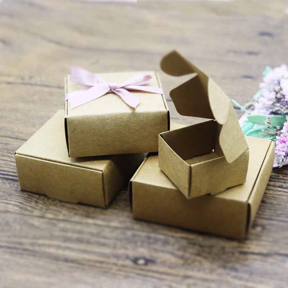 Caja pequeña de papel Kraft, 1 - Kraft Soap Label reseña y precio