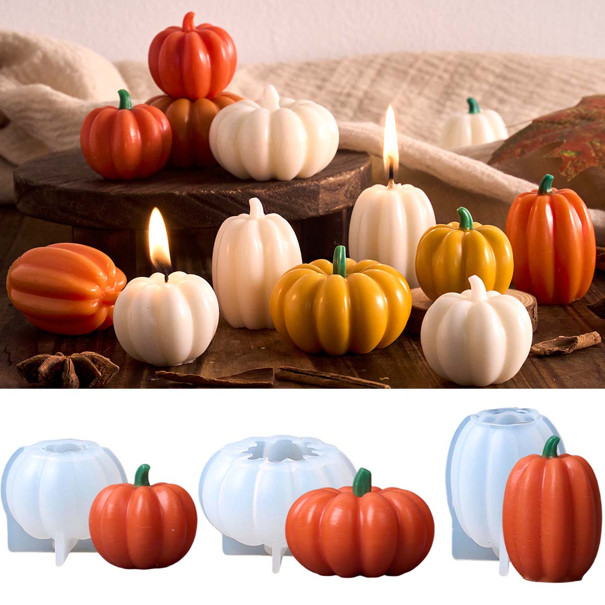 Molde de silicona de calabaza  - Soap Making Home reseña y precio