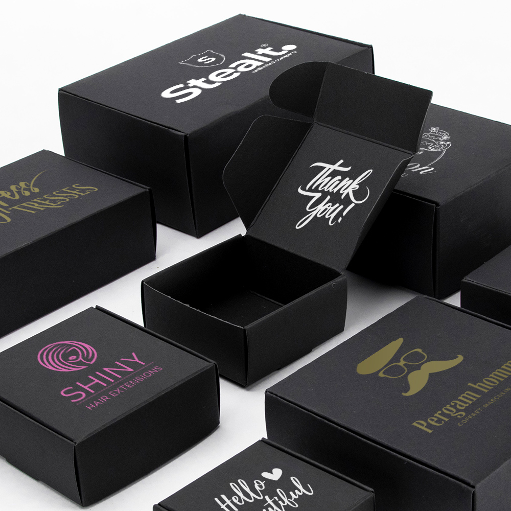 Caja de embalaje negra, caja d - Kraft Soap Label reseña y precio