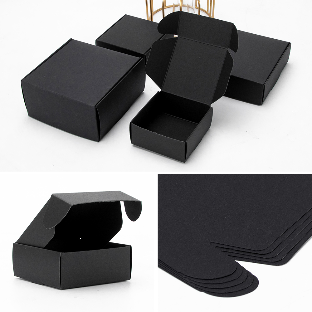 Caja de embalaje negra, caja d - Kraft Soap Label reseña y precio