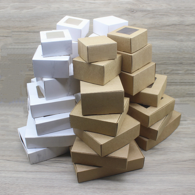 10 cajas cuadradas de embalaje - Kraft Soap Label reseña y precio