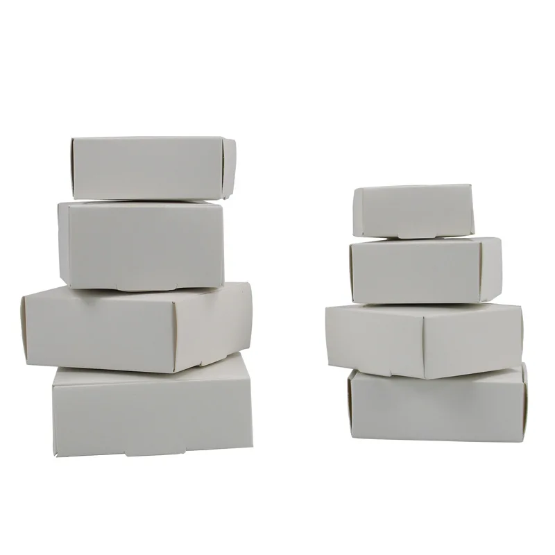 50 unids/lote cuadrado blanco  - Kraft Soap Label reseña y precio