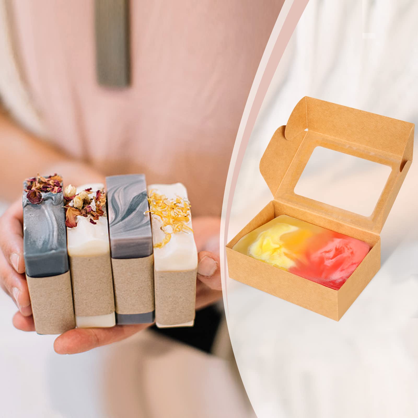 Paquete de 50 Cajas de Papel K - Kraft Soap Label reseña y precio