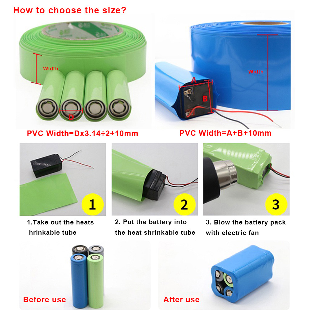 Paquete de tubos termorretráct - Shrink Wrap Pvc reseña y precio
