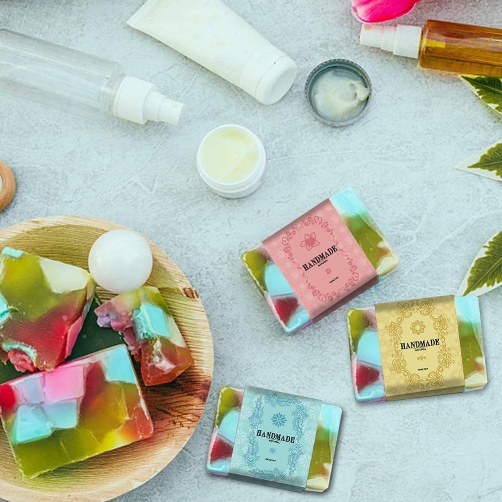 90 Etiquetas Hechas a Mano par - Kraft Soap Label reseña y precio
