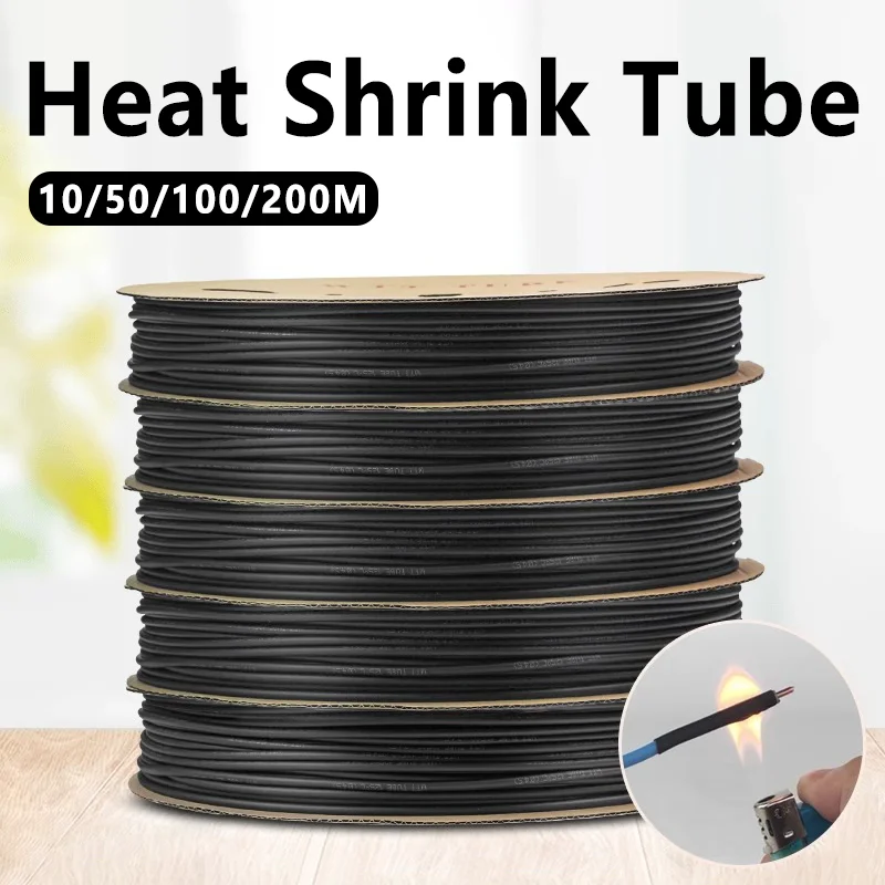 Tubo termorretráctil negro de  - Shrink Wrap Pvc reseña y precio