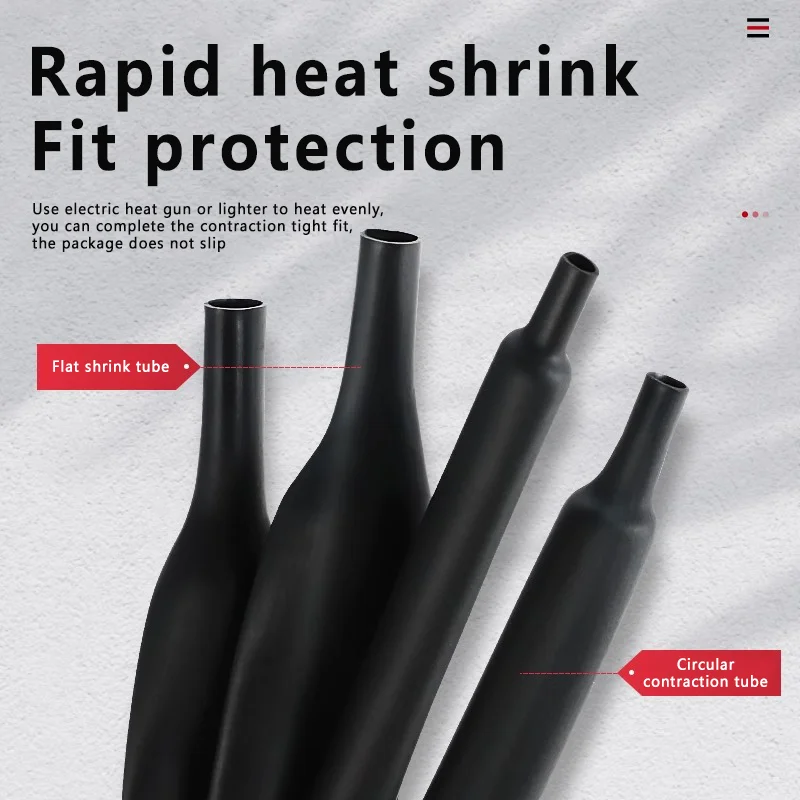 Tubo termorretráctil negro de  - Shrink Wrap Pvc reseña y precio